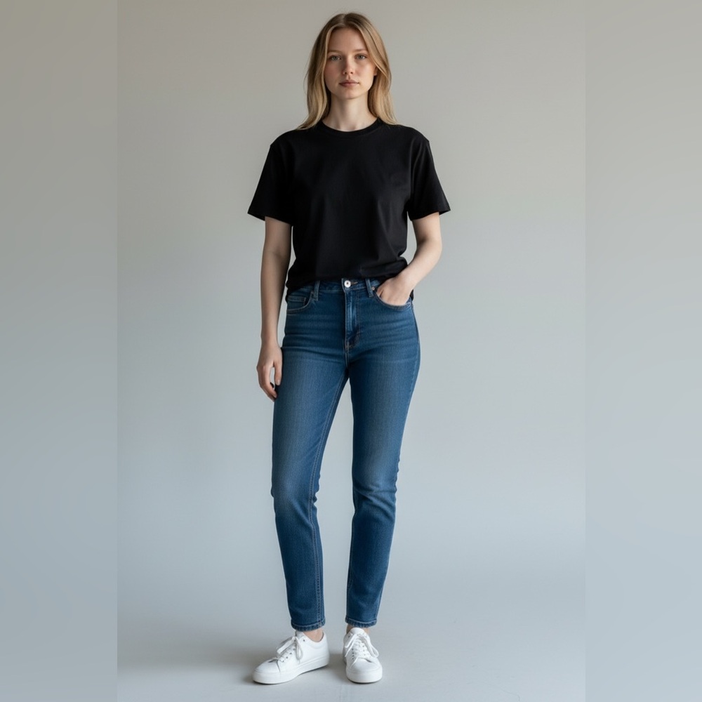 Abercrombie & Fitch The Ankle Straight Ultra High Rise Jeans